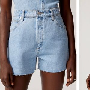 Abrand Light Blue Denim Women's Shorts
